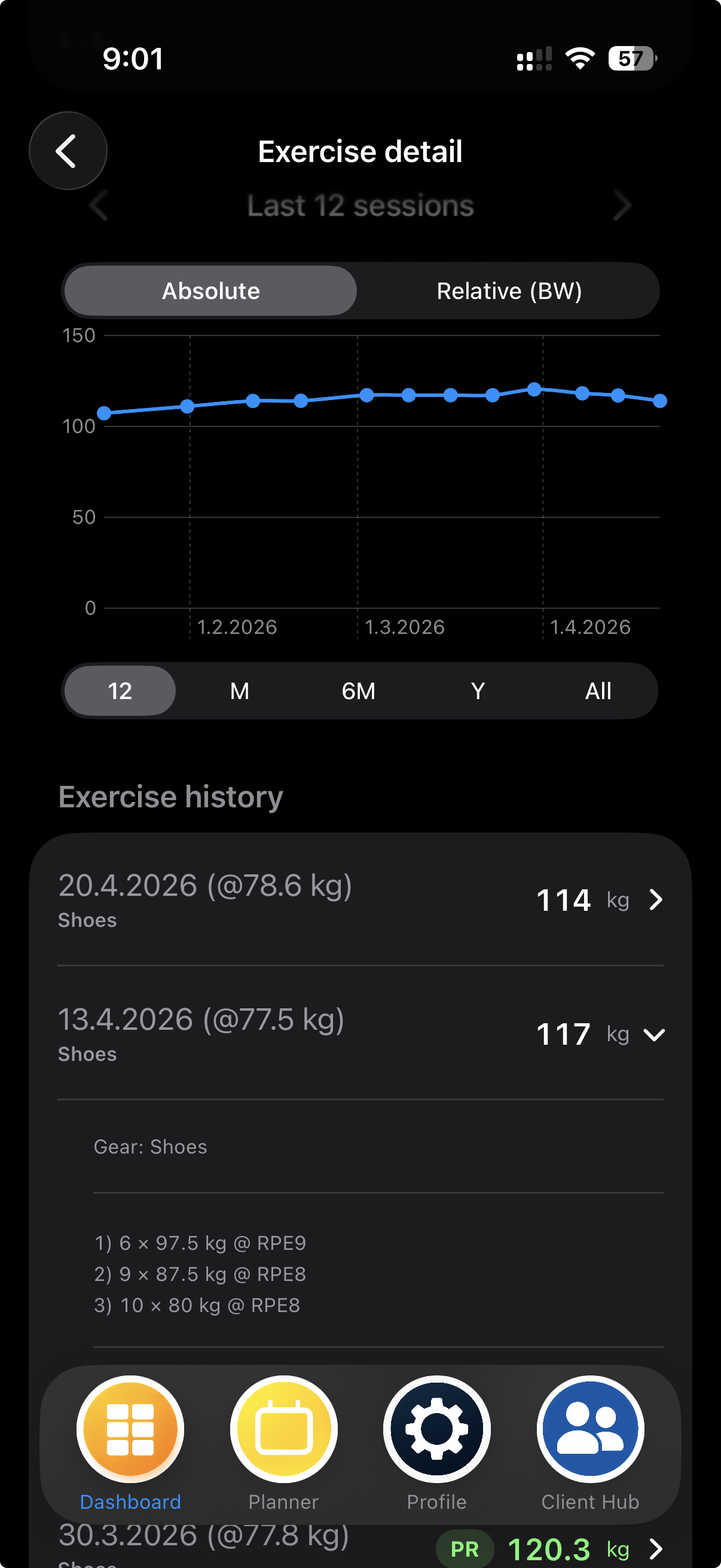 MEtrcs Exercise Detail
